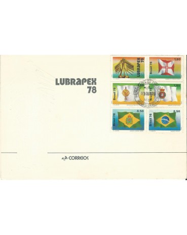 FDC 164/1978 C1055/1059 CARTELA 12.078 Carimbo MG, algumas manchas claras